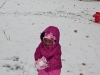 Eden playing in the snow