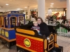 Riding the train at the mall