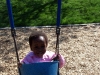 Eden swinging at Columbian Park