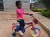 Eden on her big girl bike!
